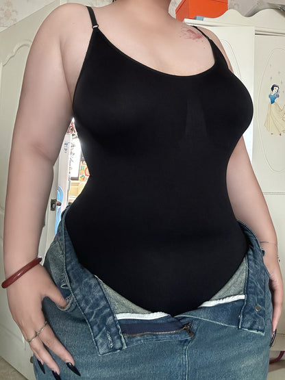 Plus-size shapewear body-sculpting camisole girdle