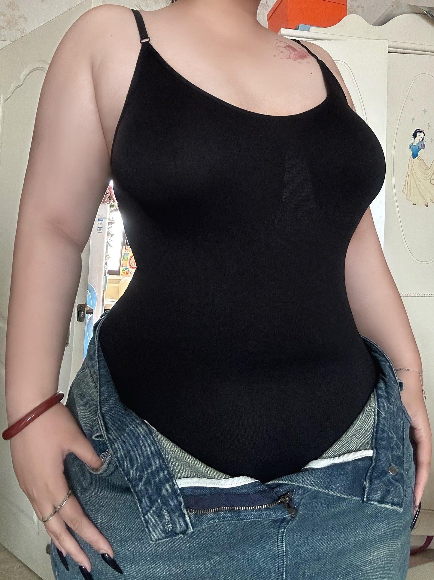 Plus-size shapewear body-sculpting camisole girdle