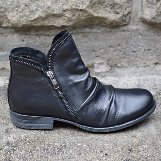 Plus size short Martin boots women's casual winter boots