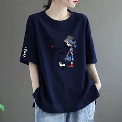 Tibetan blue [little girl] white sleeve