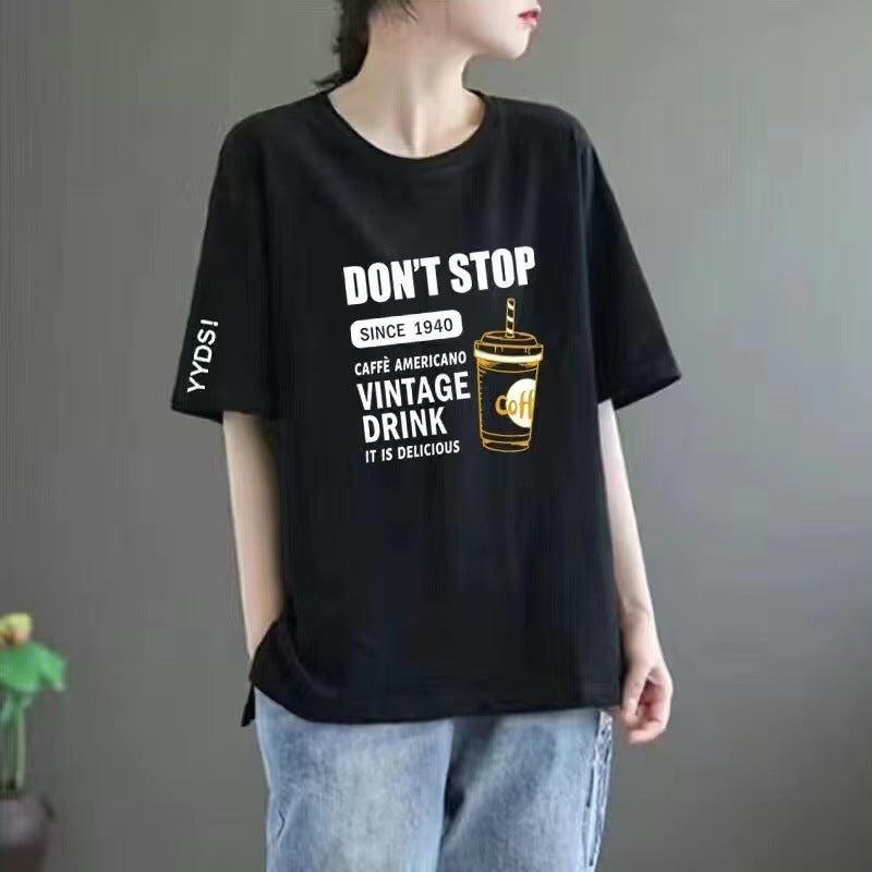 Plus-size women's short-sleeved shirts