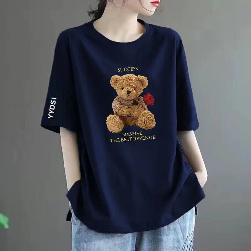 Plus-size women's short-sleeved shirts