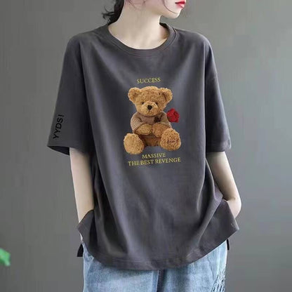 Plus-size women's short-sleeved shirts