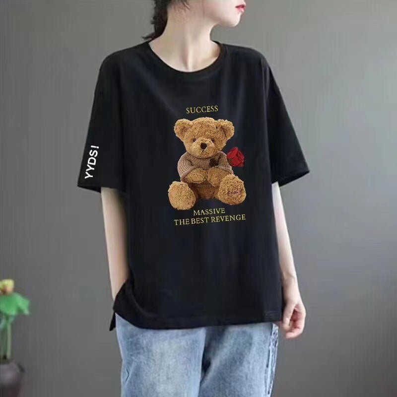Plus-size women's short-sleeved shirts