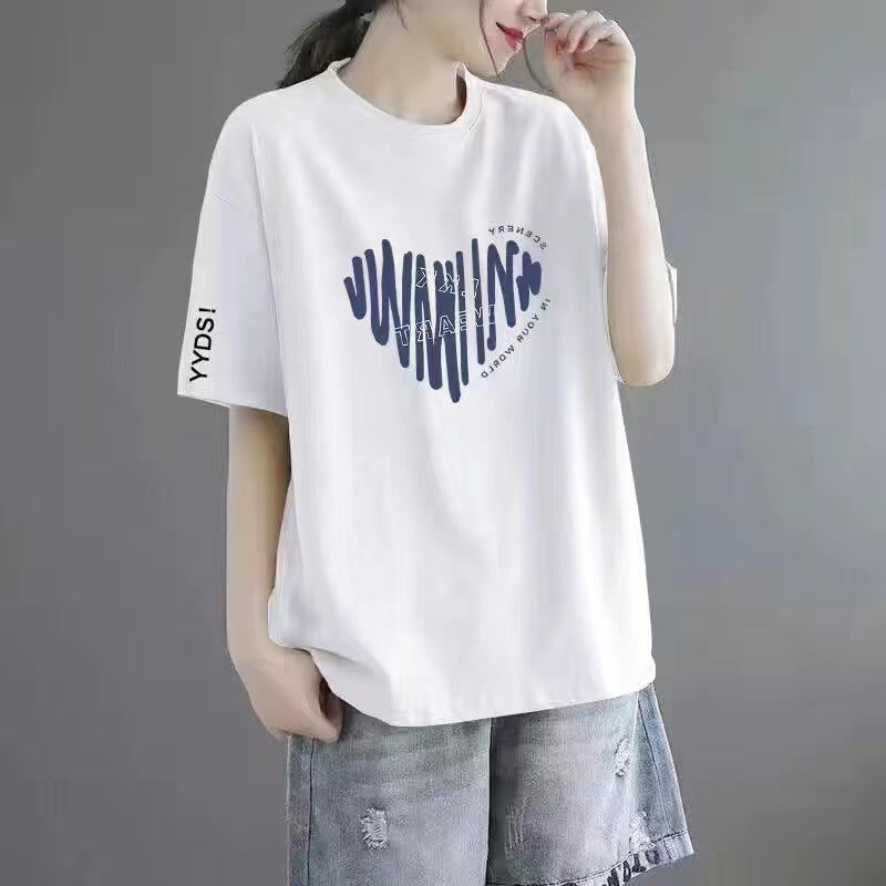 Plus-size women's short-sleeved shirts