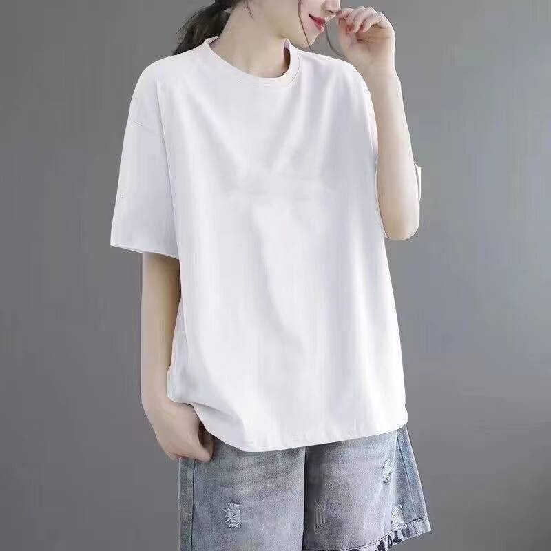 Plus-size women's short-sleeved shirts