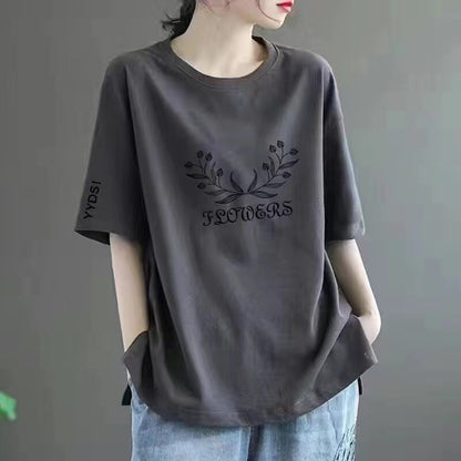 Plus-size women's short-sleeved shirts