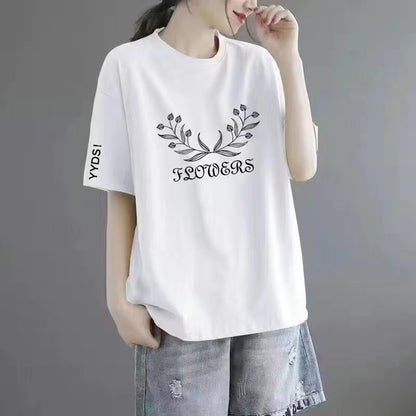 Plus-size women's short-sleeved shirts