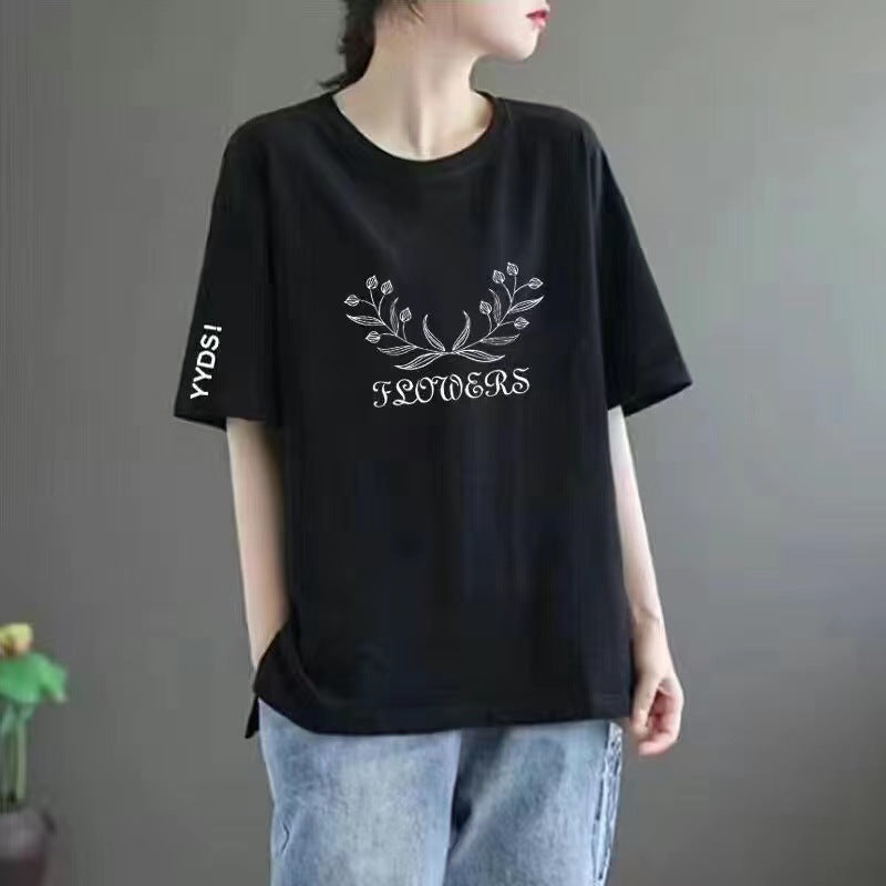 Plus-size women's short-sleeved shirts