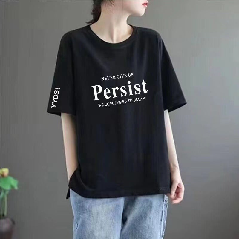 Plus-size women's short-sleeved shirts
