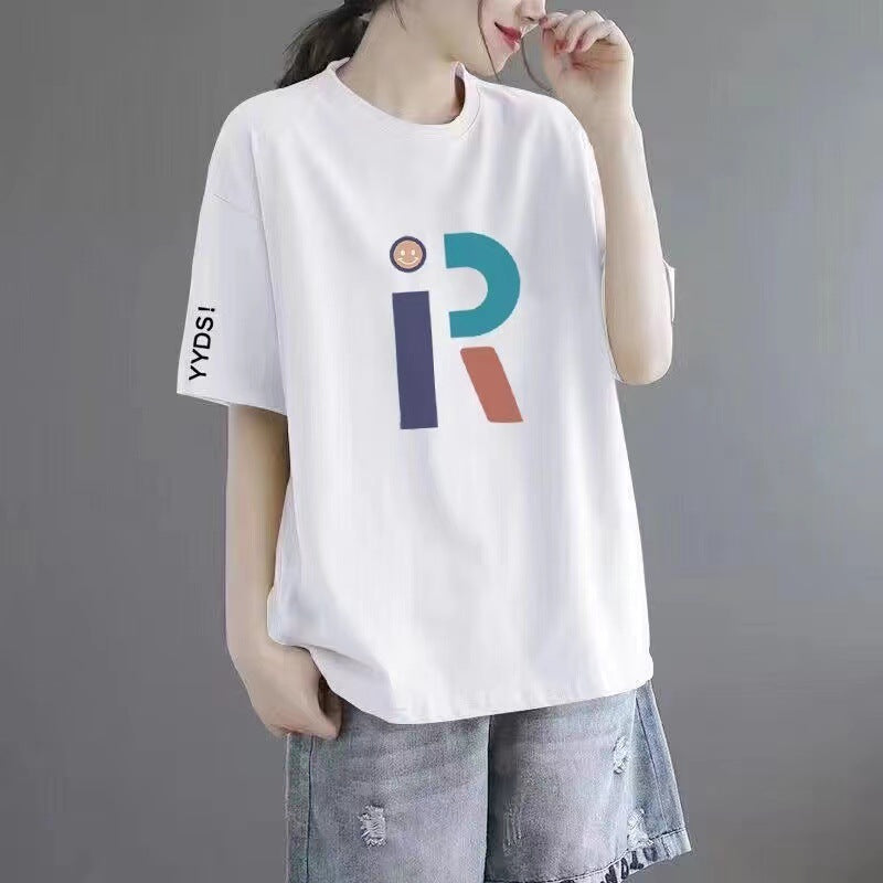 Plus-size women's short-sleeved shirts