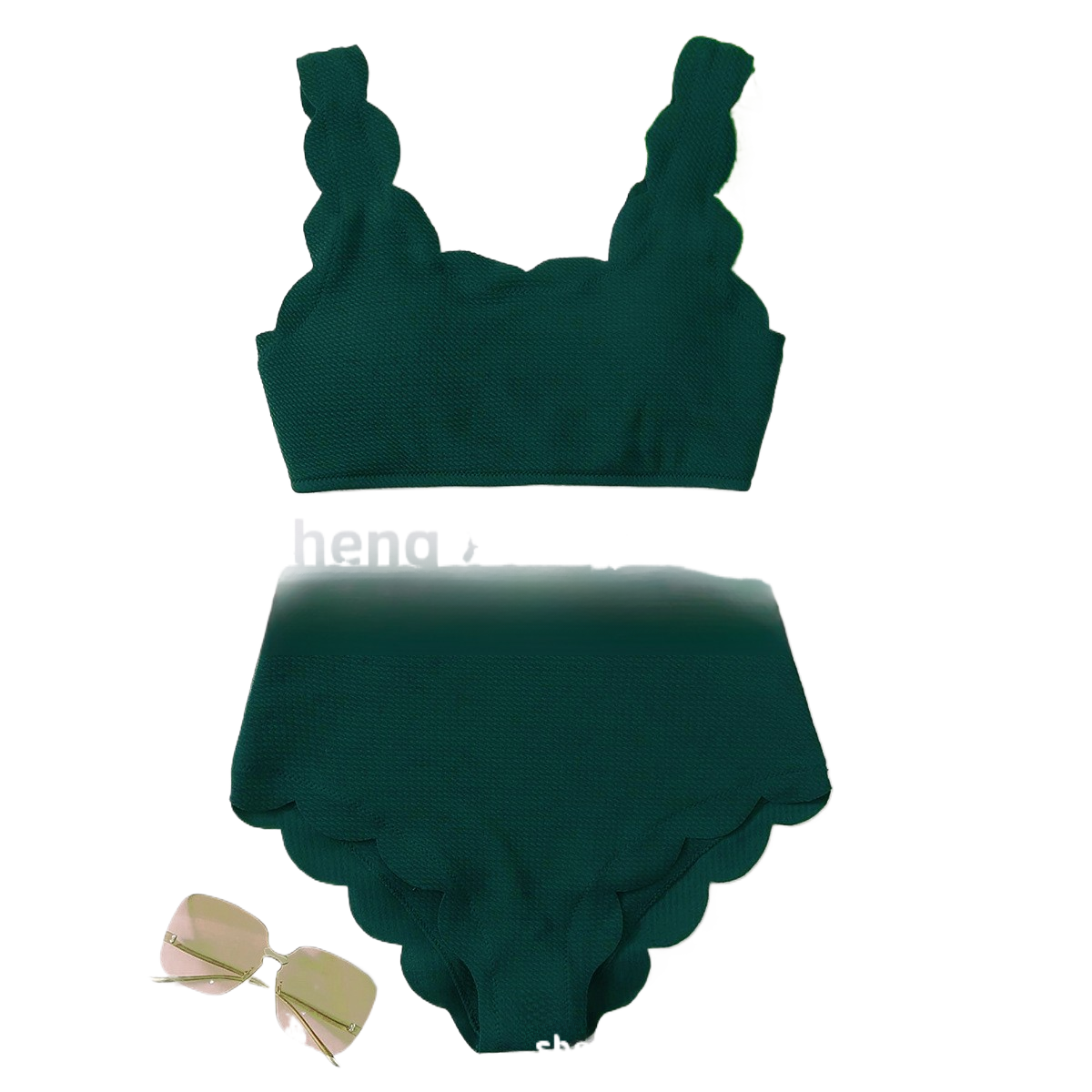 Plus-Size Women's Two-Piece Swimsuit Bikini