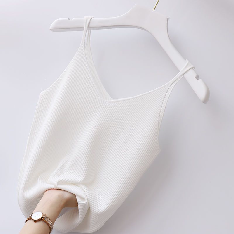 Plus Size Women's V-neck Ice Silk Camisole