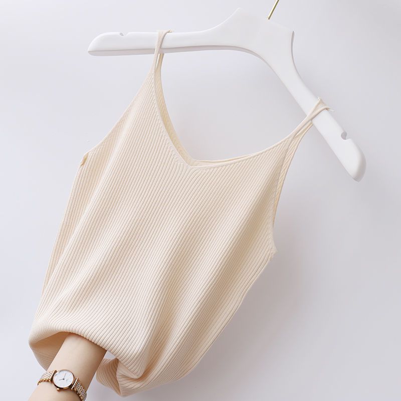 Plus Size Women's V-neck Ice Silk Camisole