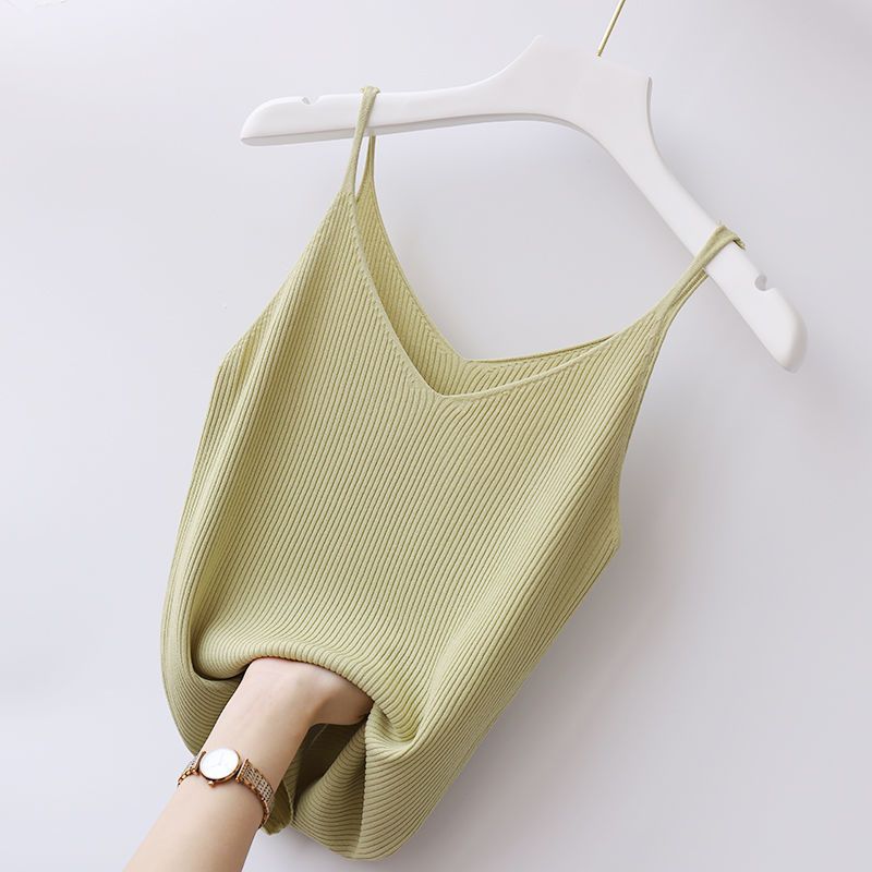 Plus Size Women's V-neck Ice Silk Camisole