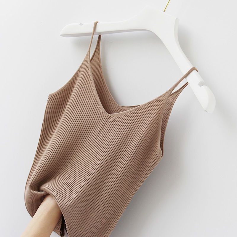 Plus Size Women's V-neck Ice Silk Camisole