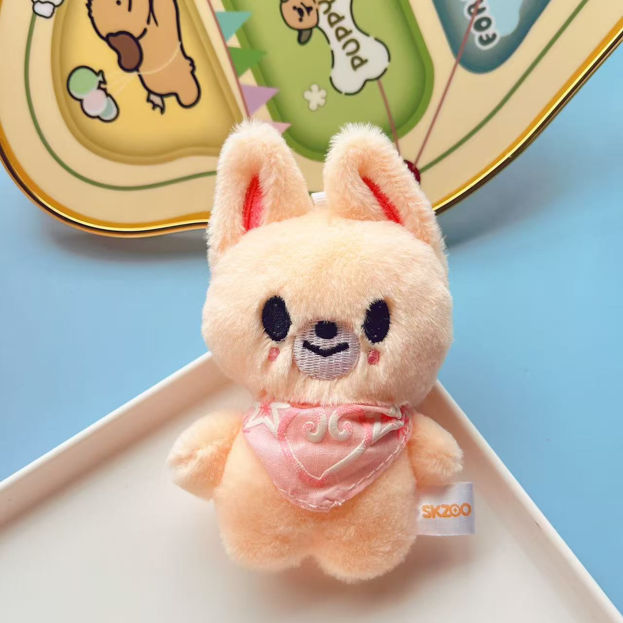 Plush Animal Keychain Doll with Towel