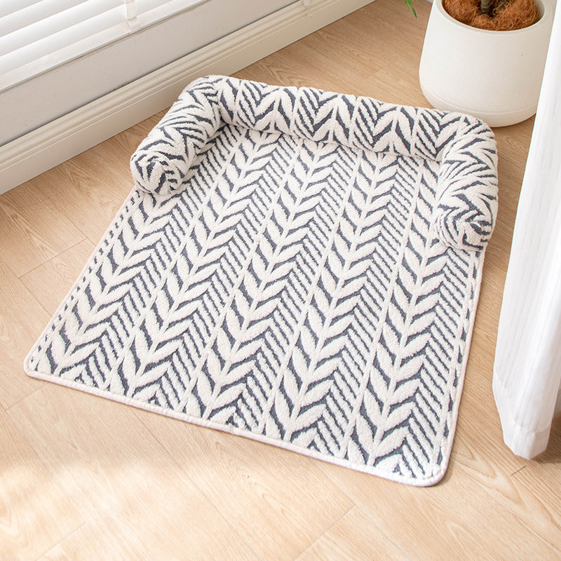 Plush Anti-Slip Pet Bed Mat