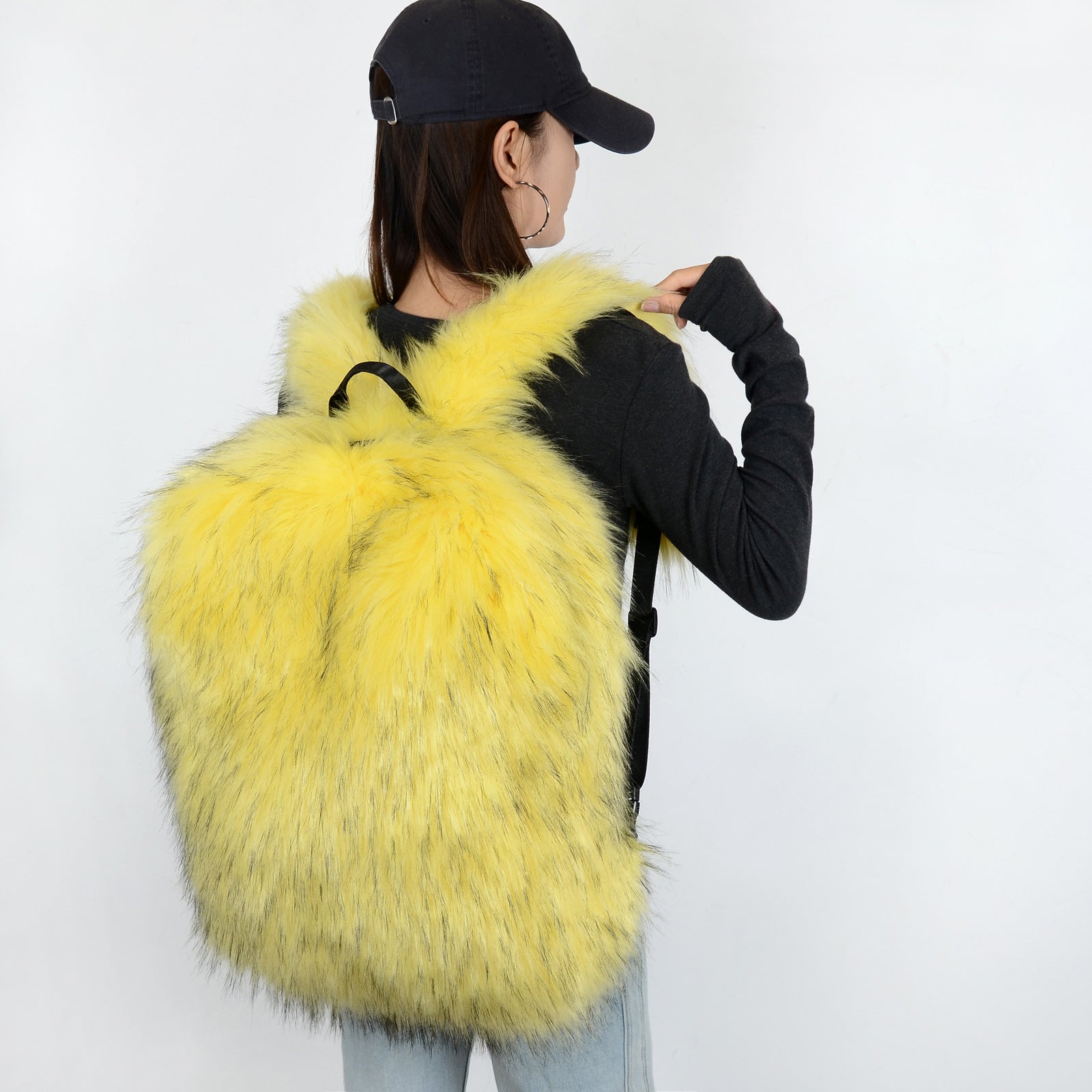 Plush backpack large capacity