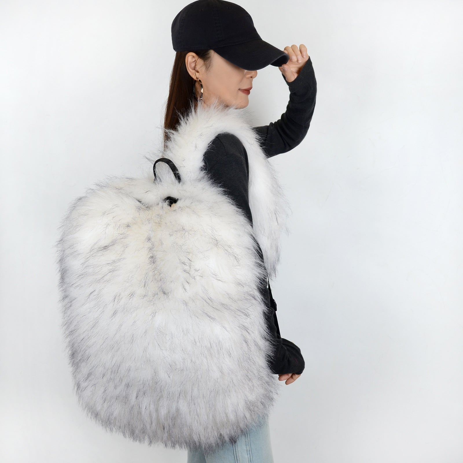 Plush backpack large capacity