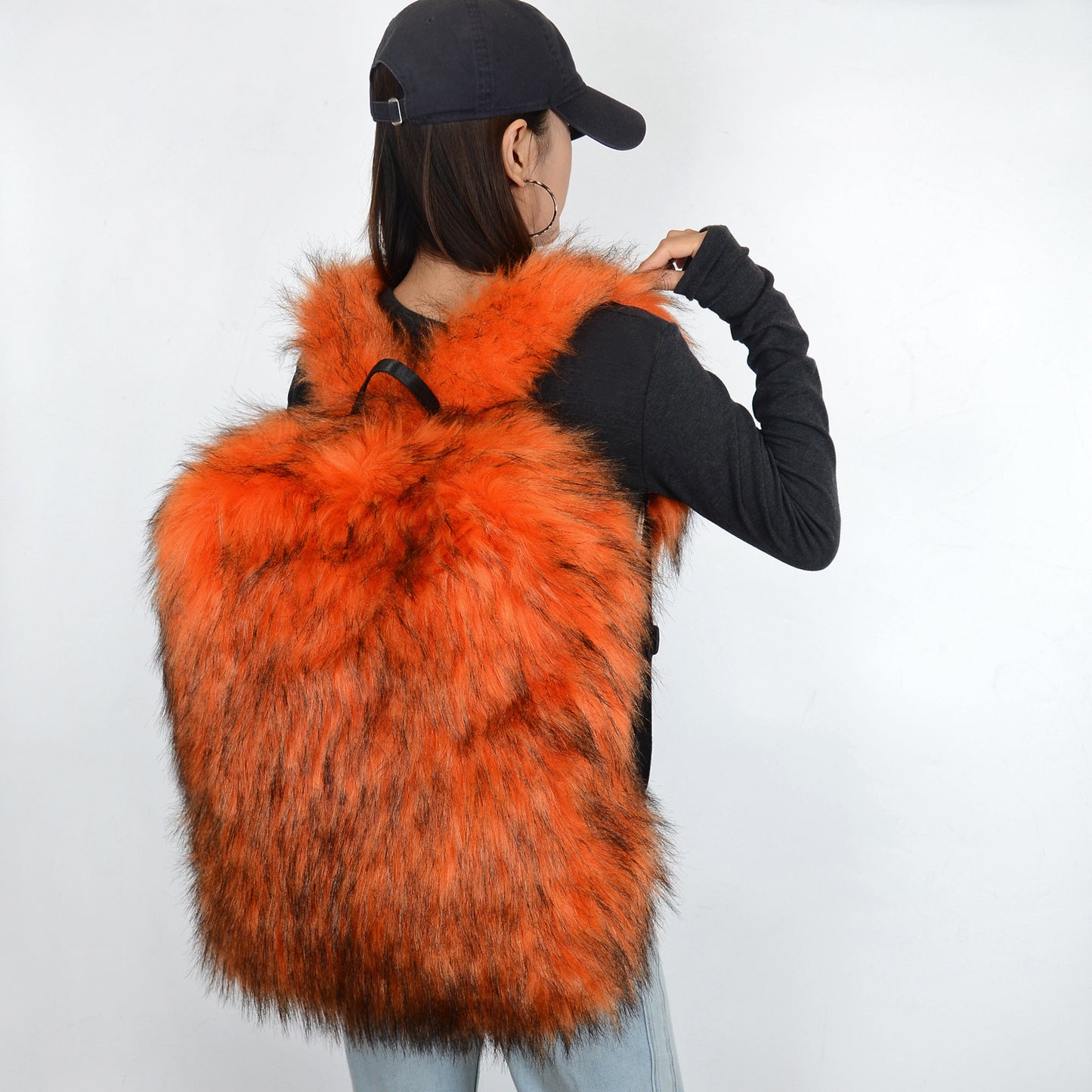 Plush backpack large capacity