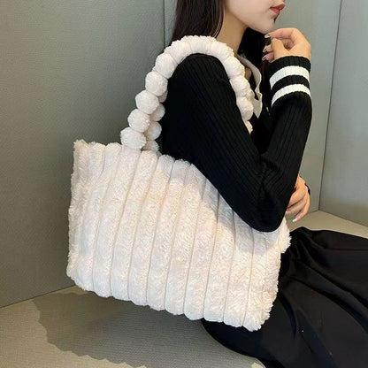 Plush Bags Commuter Fashion Handbags