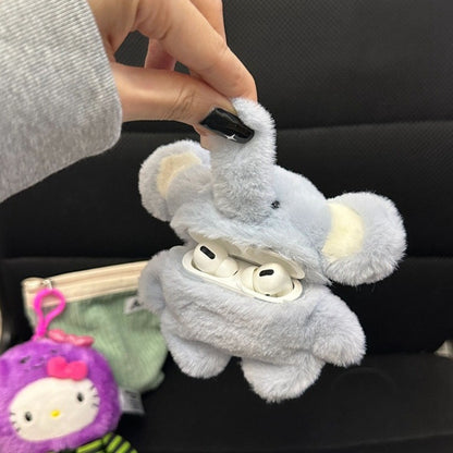 Plush Blue Elephant Protective Case for Apple AirPods2 Generation 3 Headphone Case airpodspro2