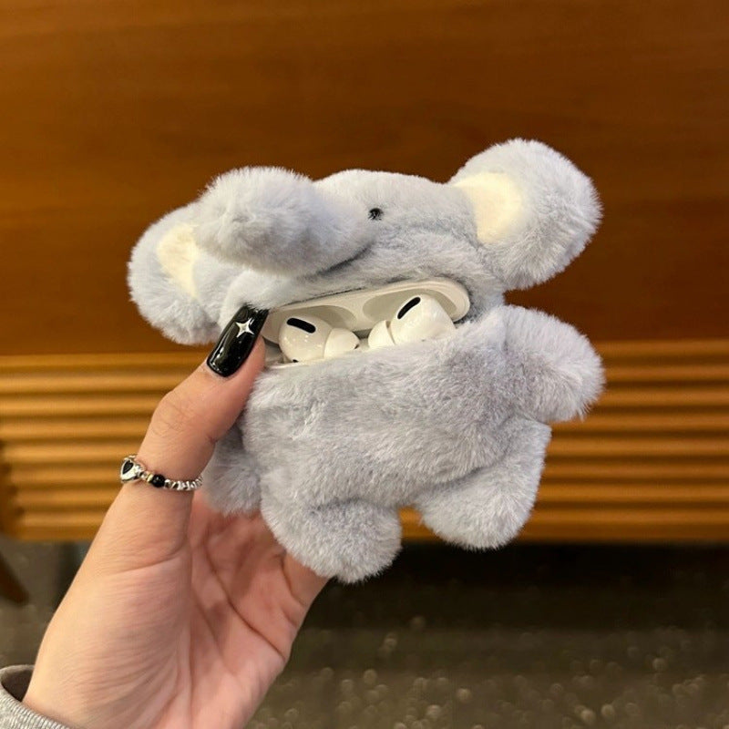 Plush Blue Elephant Protective Case for Apple AirPods2 Generation 3 Headphone Case airpodspro2