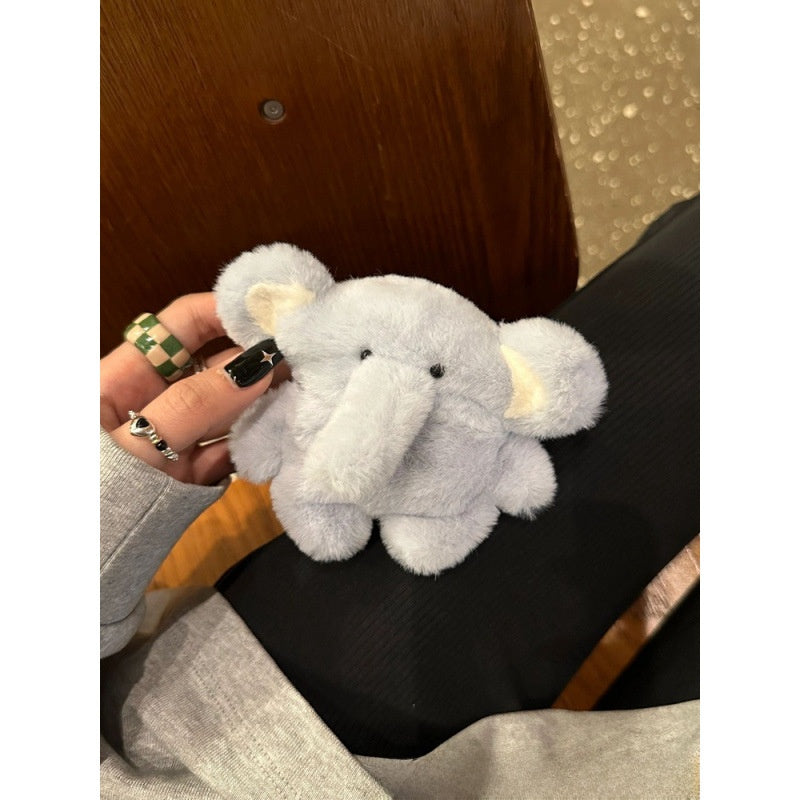 Plush Blue Elephant Protective Case for Apple AirPods2 Generation 3 Headphone Case airpodspro2