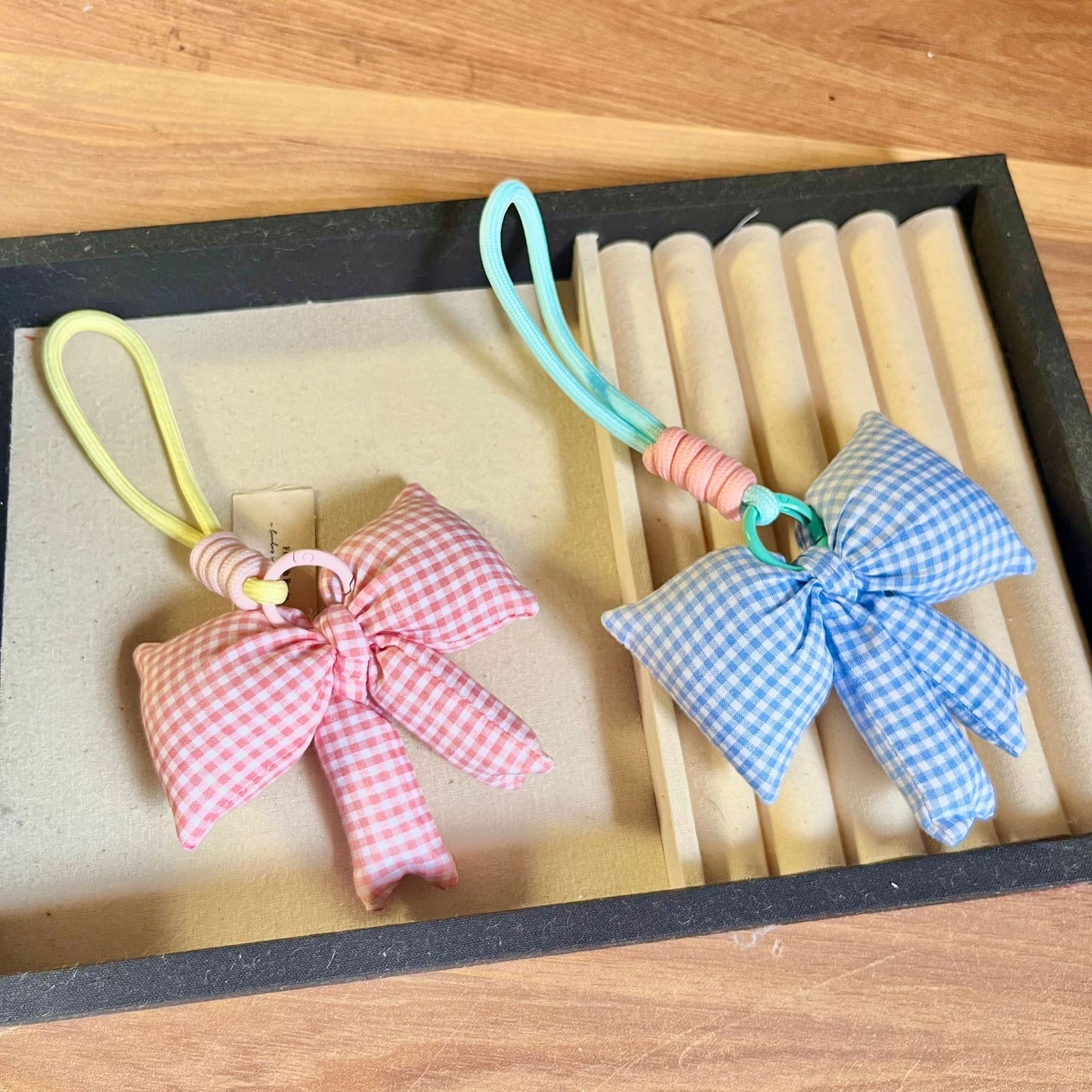 Plush Butterfly Bow Keychain Pendant