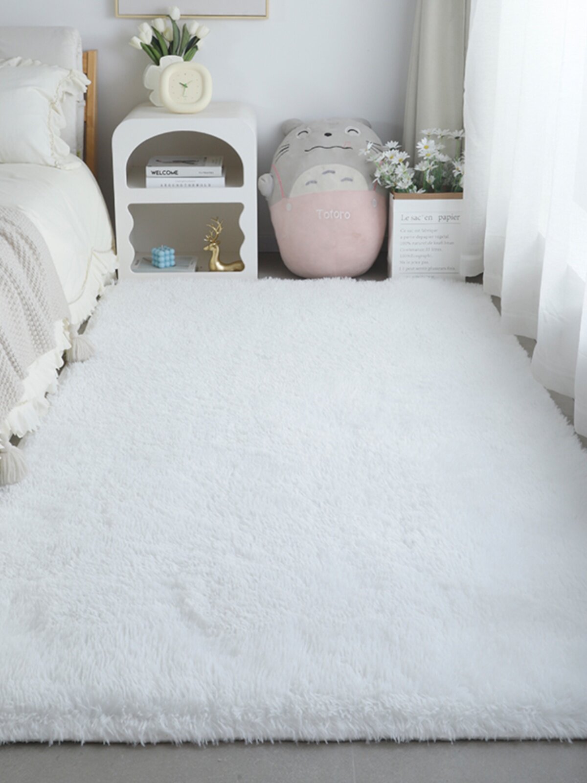 Plush carpet for full coverage in living rooms and bedrooms