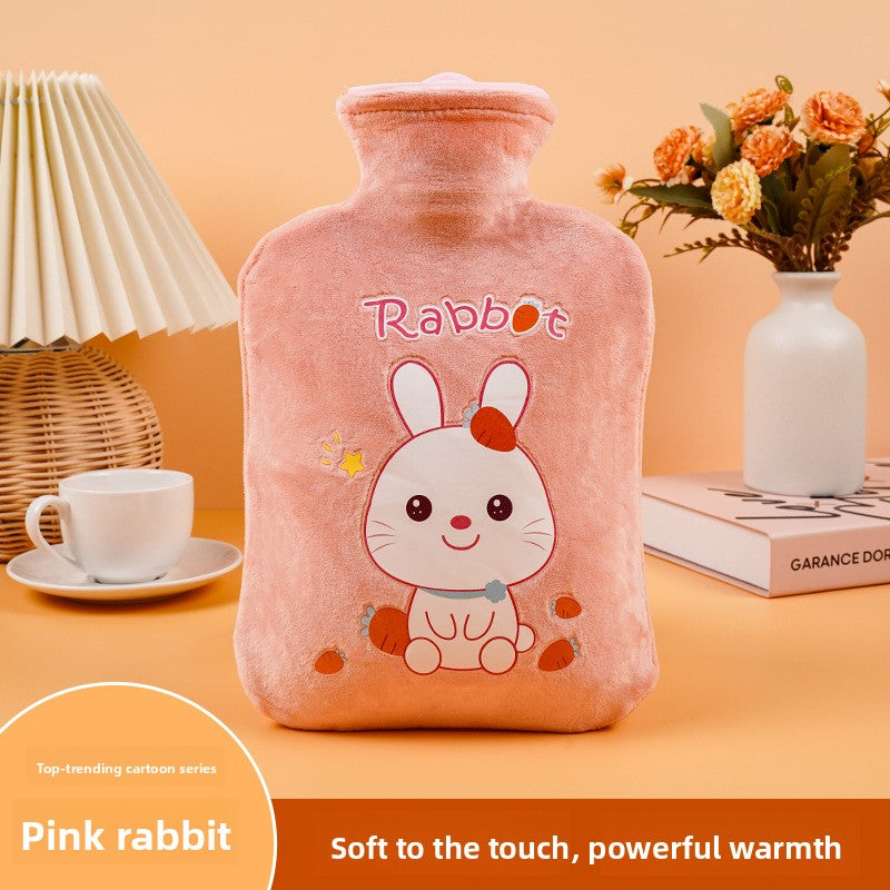 Plush Cartoon Hot Water Bottle for Warmth
