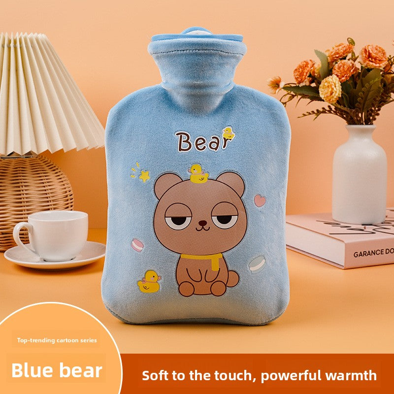 Plush Cartoon Hot Water Bottle for Warmth