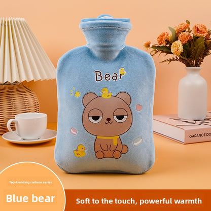 Plush Cartoon Hot Water Bottle for Warmth