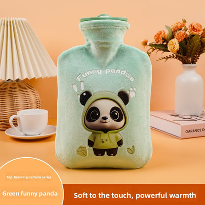 Plush Cartoon Hot Water Bottle for Warmth