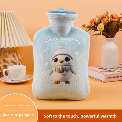Plush Cartoon Hot Water Bottle for Warmth