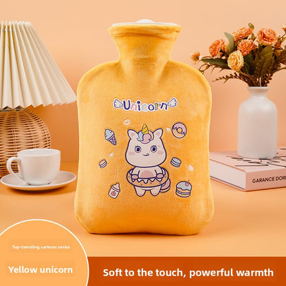 Plush Cartoon Hot Water Bottle for Warmth