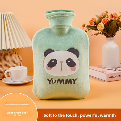 Plush Cartoon Hot Water Bottle for Warmth