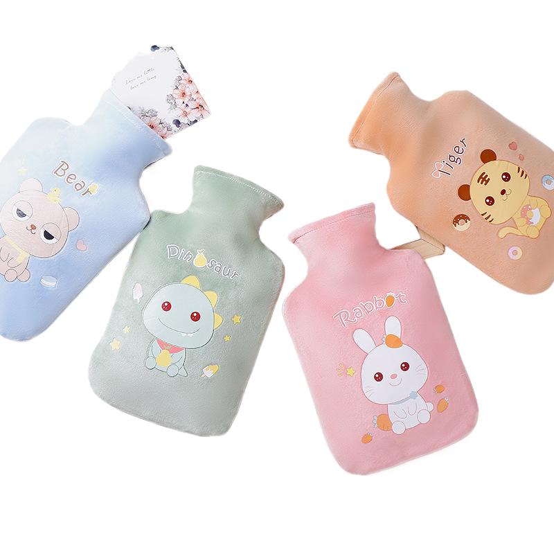 Plush Cartoon Hot Water Bottle for Warmth