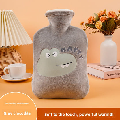 Plush Cartoon Hot Water Bottle for Warmth