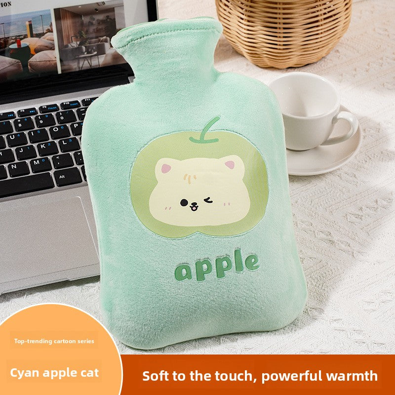Plush Cartoon Hot Water Bottle for Warmth
