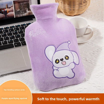 Plush Cartoon Hot Water Bottle for Warmth