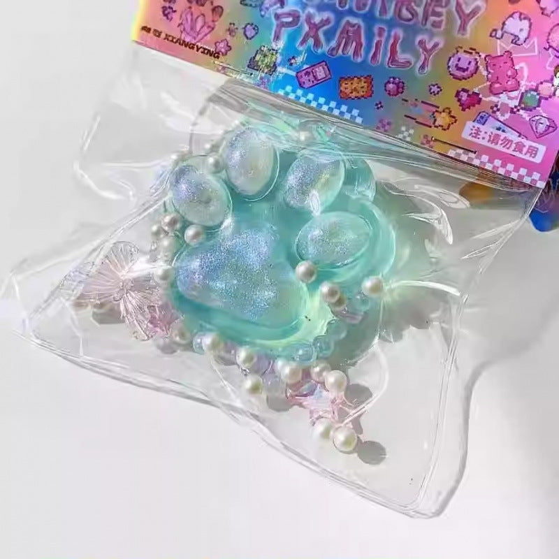 Plush Cat Claw Squishy Stress Relief Toy