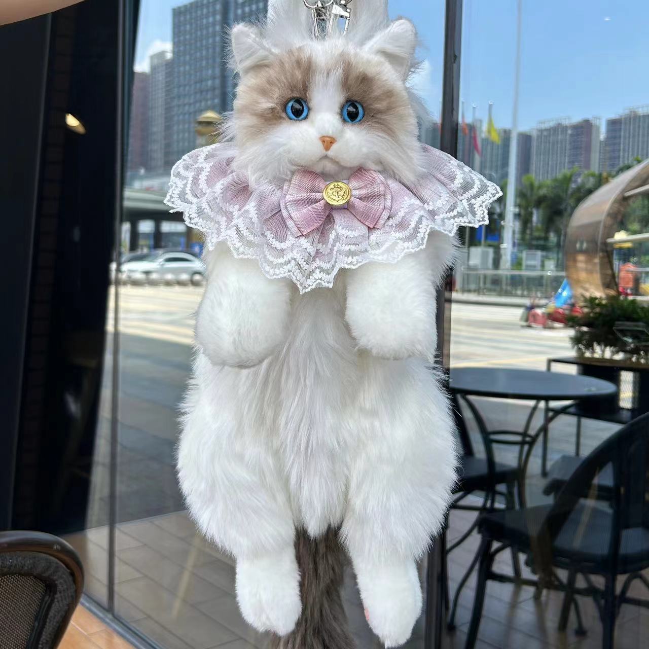Plush Cat Doll Backpack