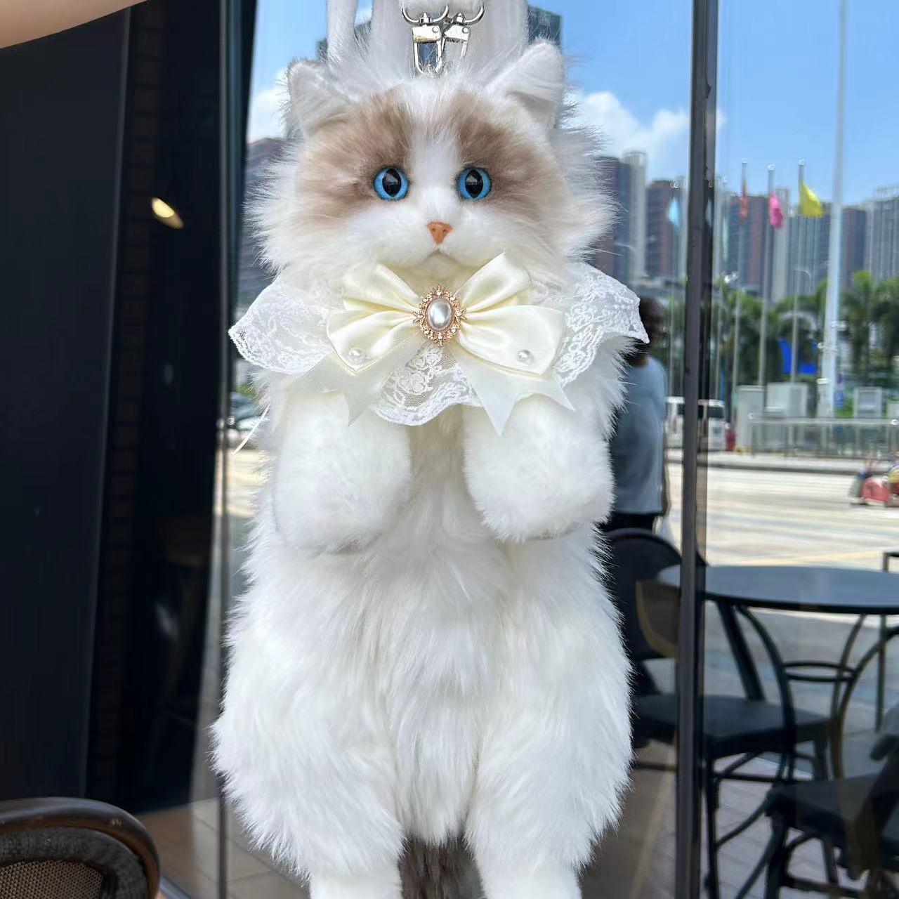 Plush Cat Doll Backpack