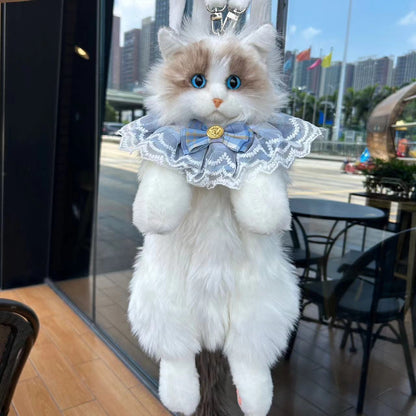 Plush Cat Doll Backpack