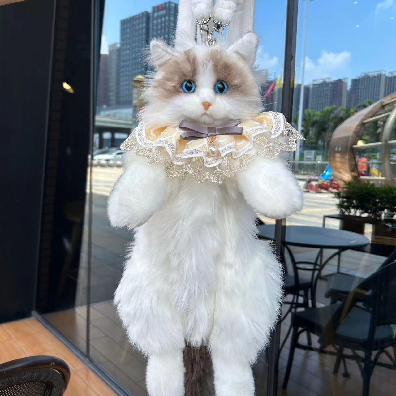 Plush Cat Doll Backpack