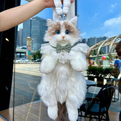 Plush Cat Doll Backpack
