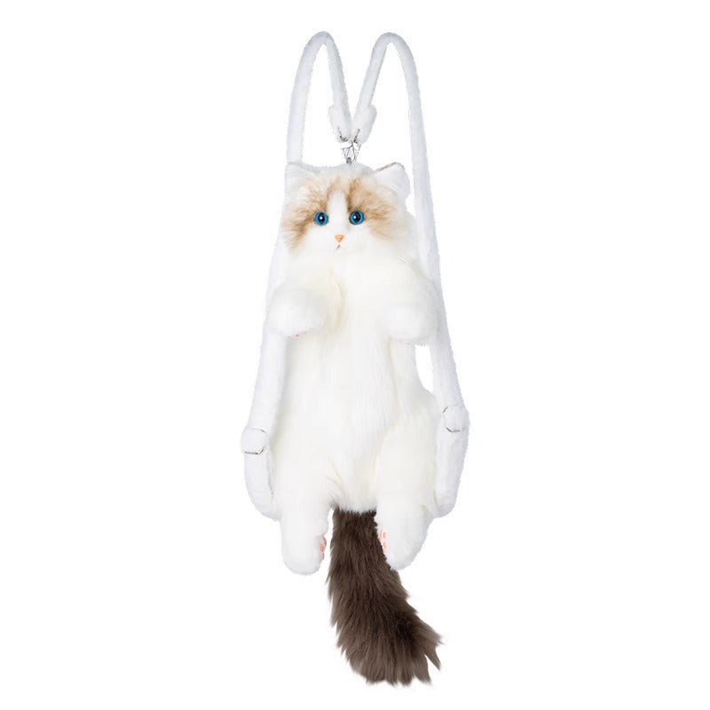 Plush Cat Doll Backpack