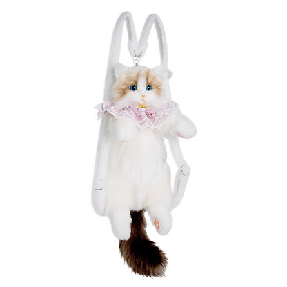 Plush Cat Doll Backpack